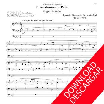 Procedamus in pace - Órgano - Ignacio Busca de Sagastizabal - Partitura