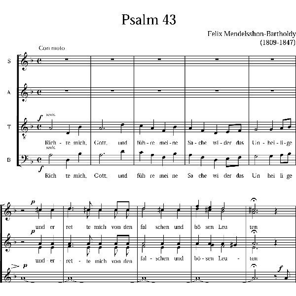 Salmo 43 Felix Mendelssohn
