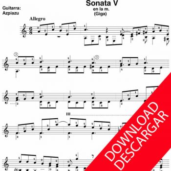Sonata V - Giga - Sebastián Albero