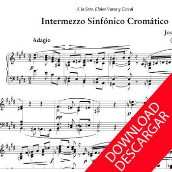 Intermezzo Sinfónico Cromático - José María Beobide - Partitura para Órgano