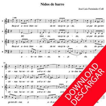 Nidos de Barro - José Luis Fernández Coll - Partitura para Coro Mixto