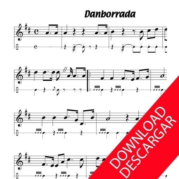 Danborrada - Donostiako martxa - Tamborrada - Marcha de San Sebastián - Partitura para Guitarra