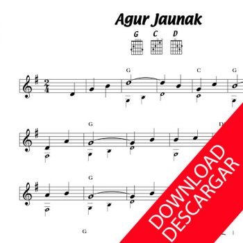 Agur Jaunak - Partitura para Guitarra