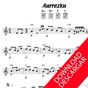 AURRESKU - Partitura para Guitarra
