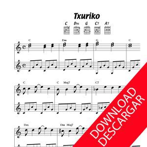 Txuriko - Txomin Artola - Partitura para Guitarra