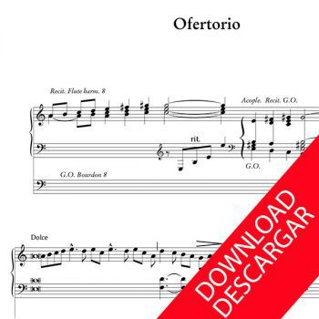 Ofertorio - José de Olaizola - Partitura para Órgano