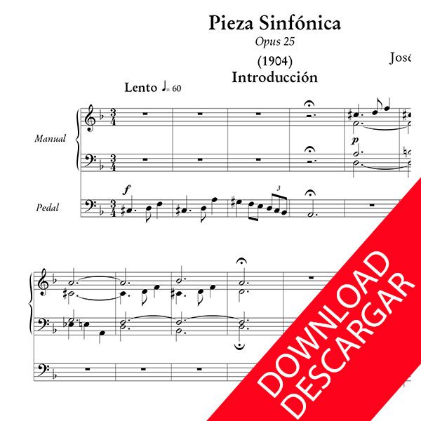 Pieza Sinfónica - José María Usandizaga - Partitura para Órgano