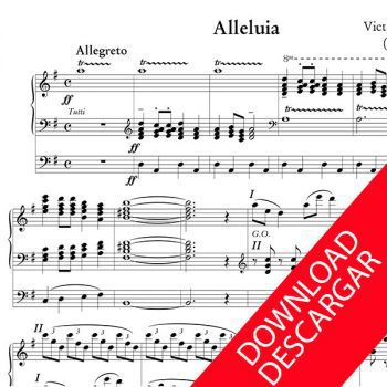 Alleluia - Victor de Zubizarreta - Partitura para Órgano