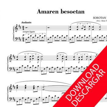 Amaren Besoetan - Sorotan bele - PARTITURA PIANO