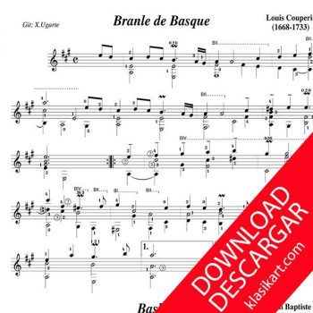 Música barroca para guitarra - PARTITURA PDF - Transc. Xabier Ugarte